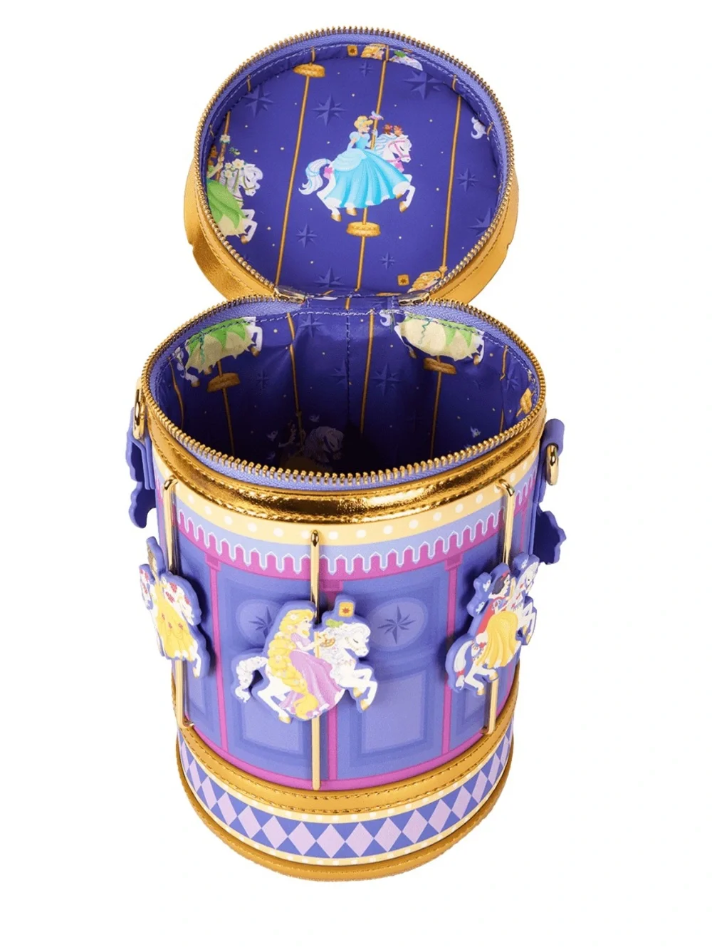 Loungefly Disney Princess Exelusive Carousel Figural Crossbody Bag